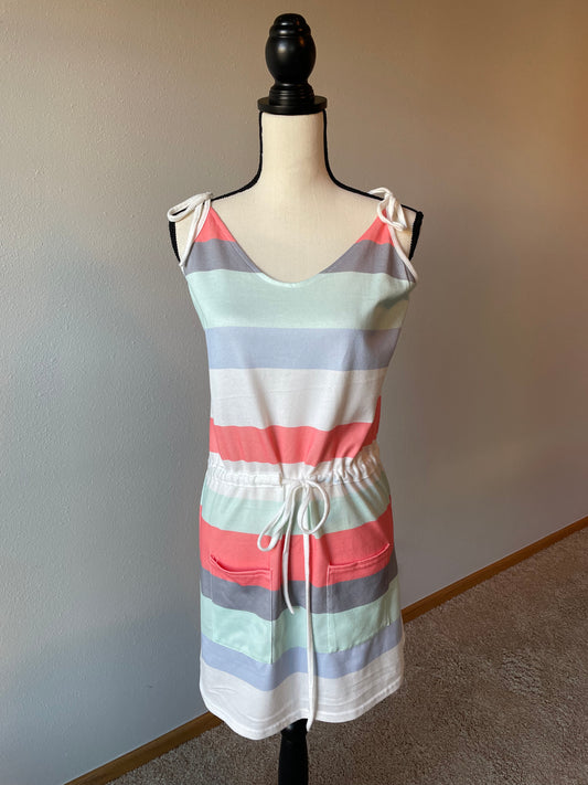 Pastel Striped Coverup (M)