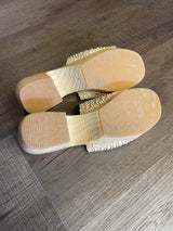 Hype Weaved Leather Strap Sandal (6.5)