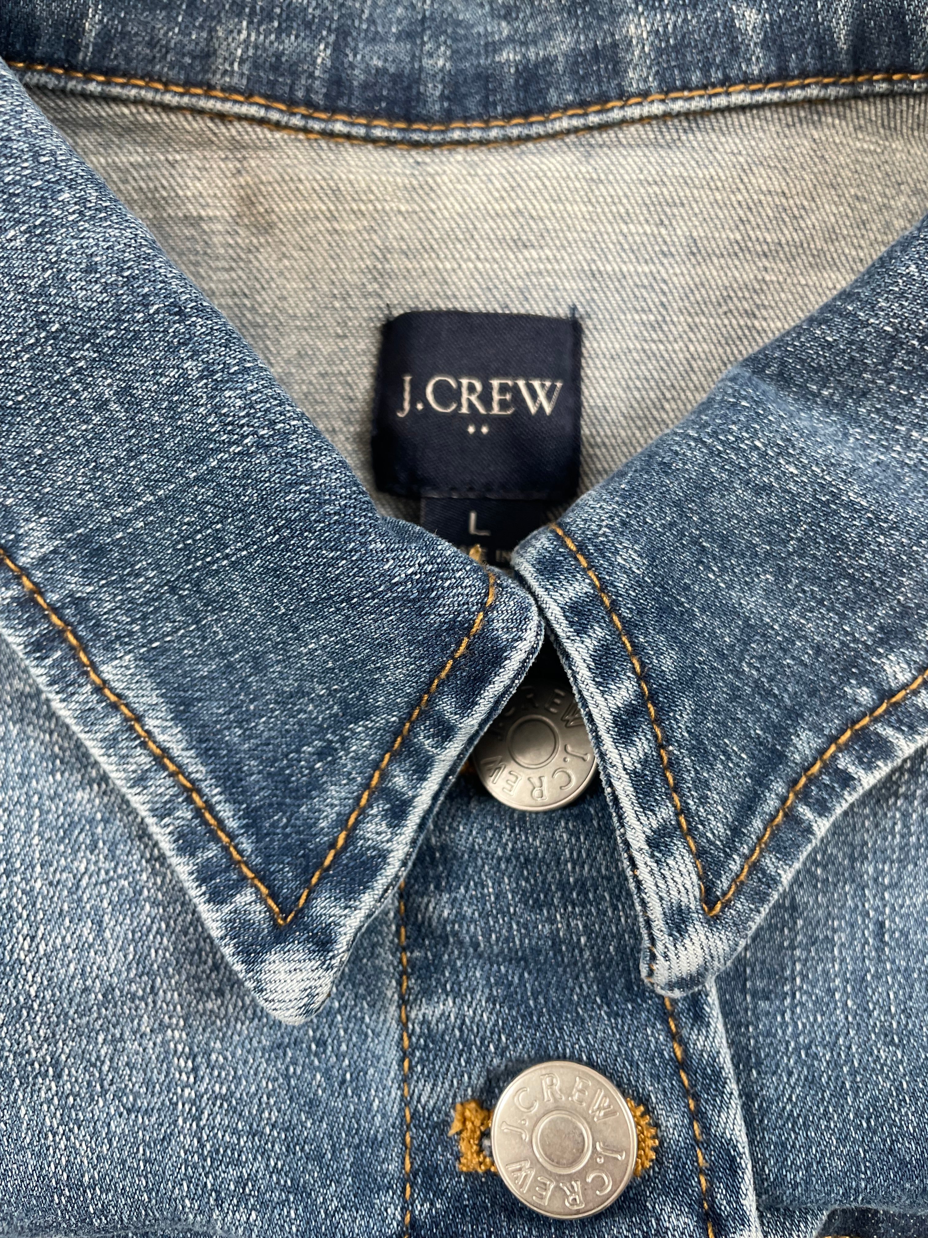 J. Crew Women's Denim Jacket (L)