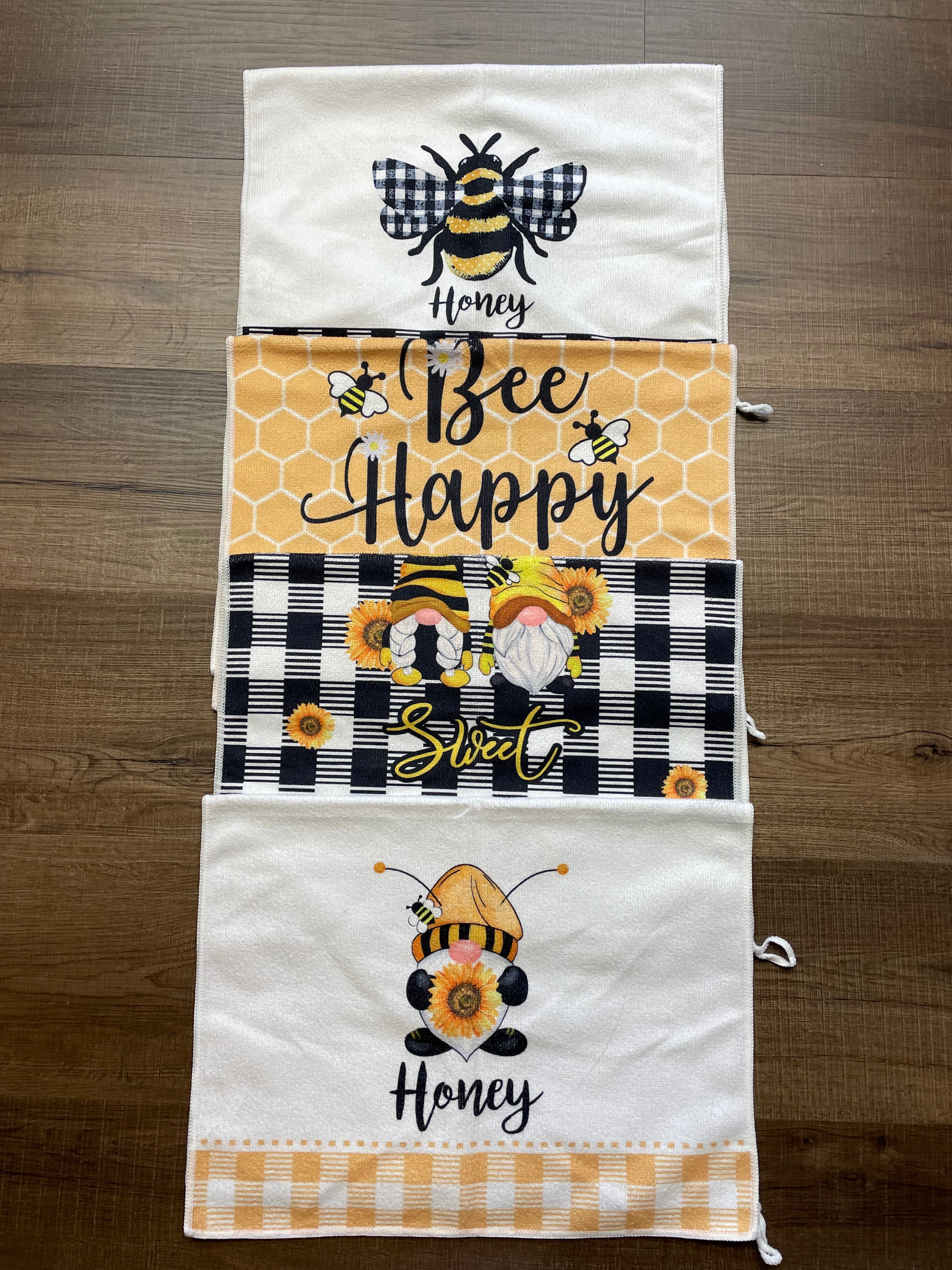 Honeybee Dish Towels (set of 4)