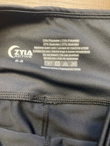 Zyia Active Black Cropped Leggings (6-8)