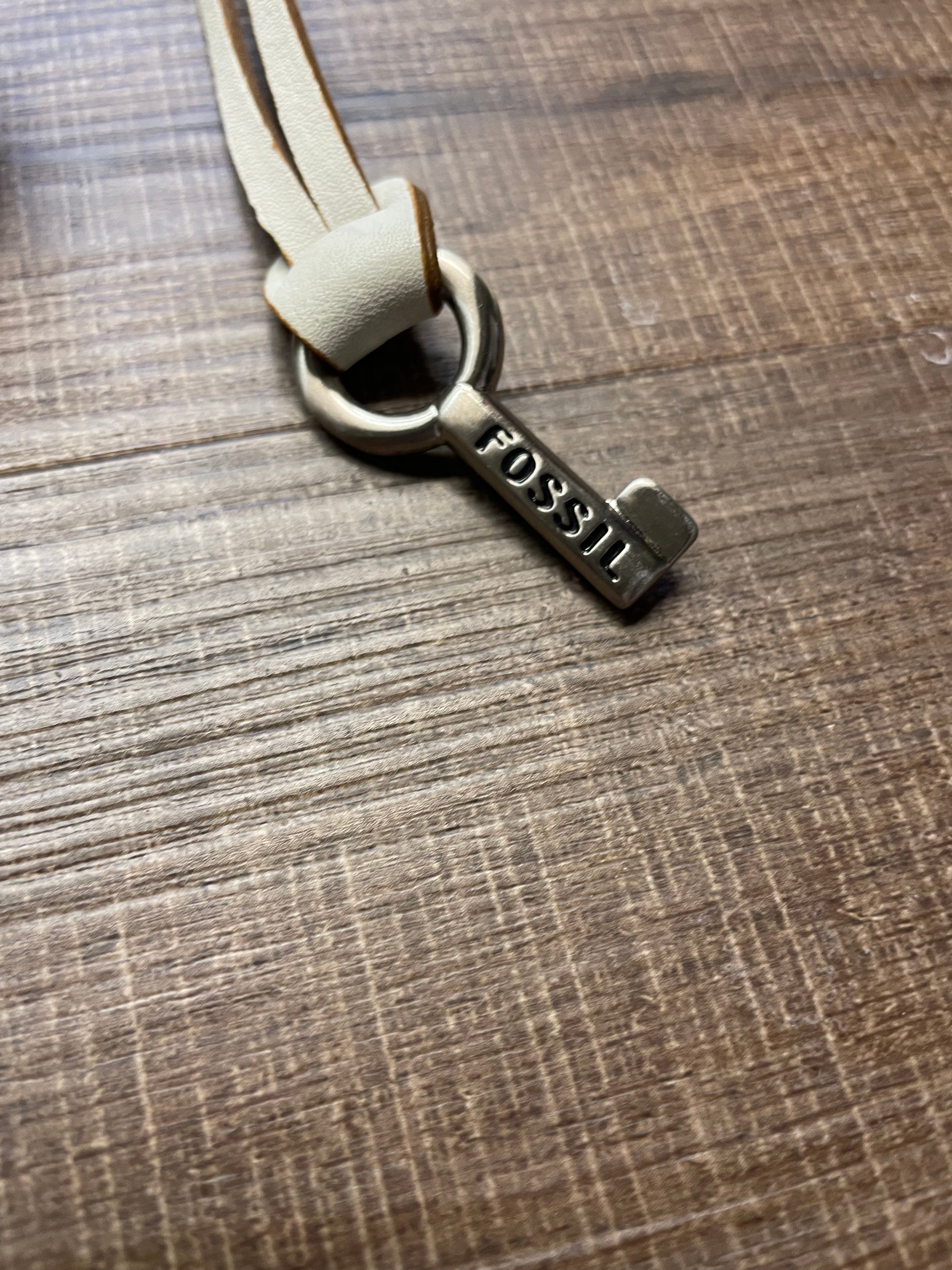 Fossil Cream Leather Handbag #75082