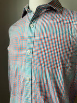 Perry Ellis Red & Blue Checkered Button Down (M)