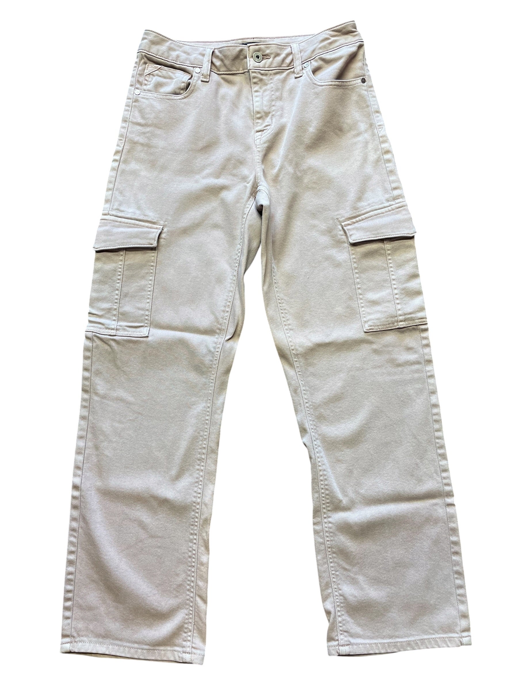Edgely Relaxed Boyfriend Straight Women's Pink Cargo Jeans (8)