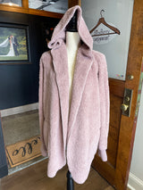 Hem & Thread Sherpa Cardigan Hoodie (OS)