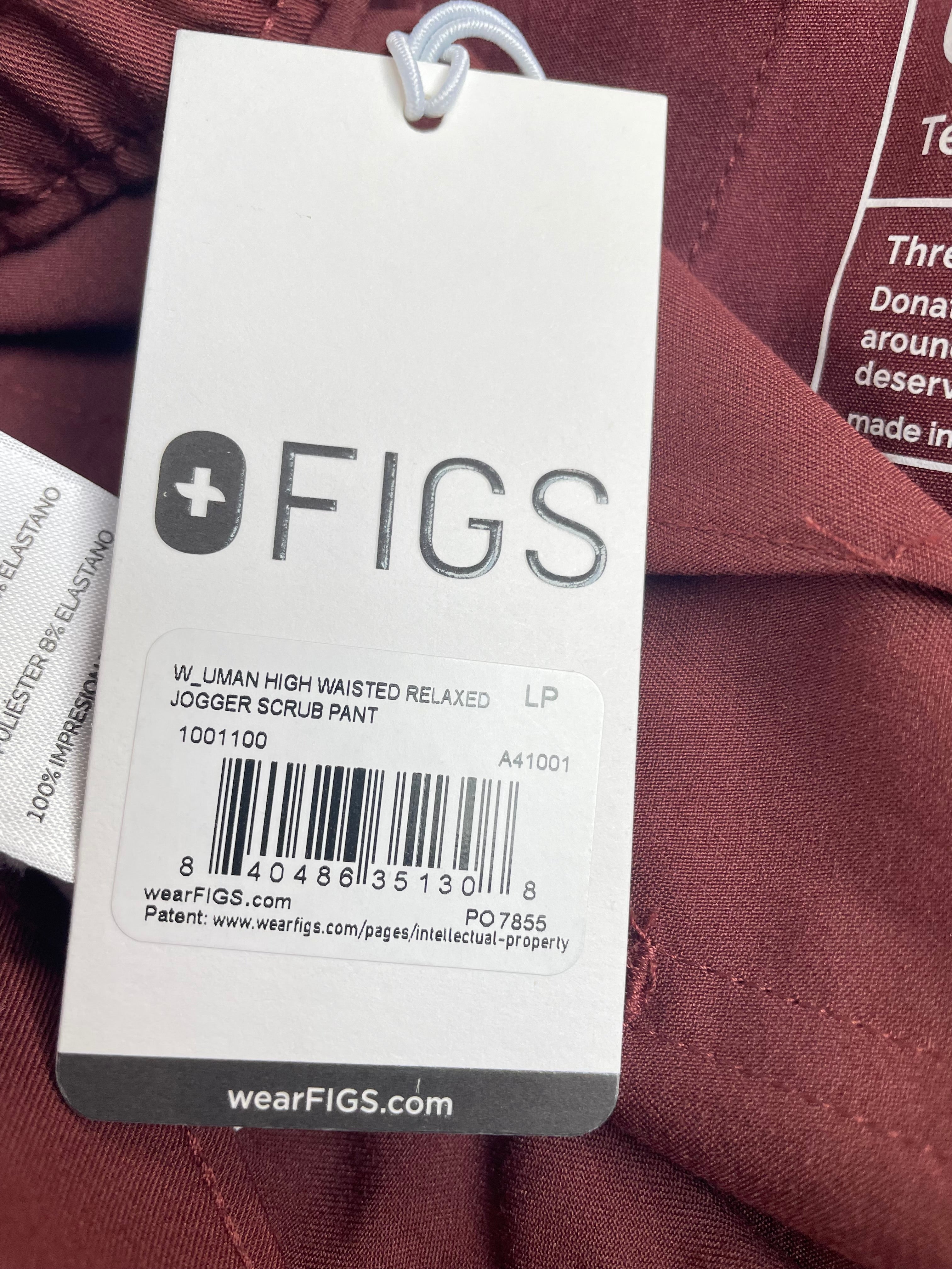 FIGS Uman NWT High Waisted Relaxed Jogger Scrub Pant (LP)