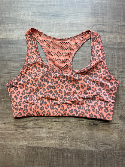 Zyia Orange Leopard Print Bra (M)