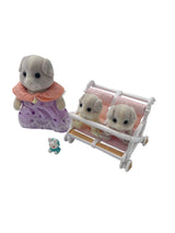 Calico Critters Patty & Paden's Double Stroller Guinea Pig Baby Set - BinxBerry Consignment