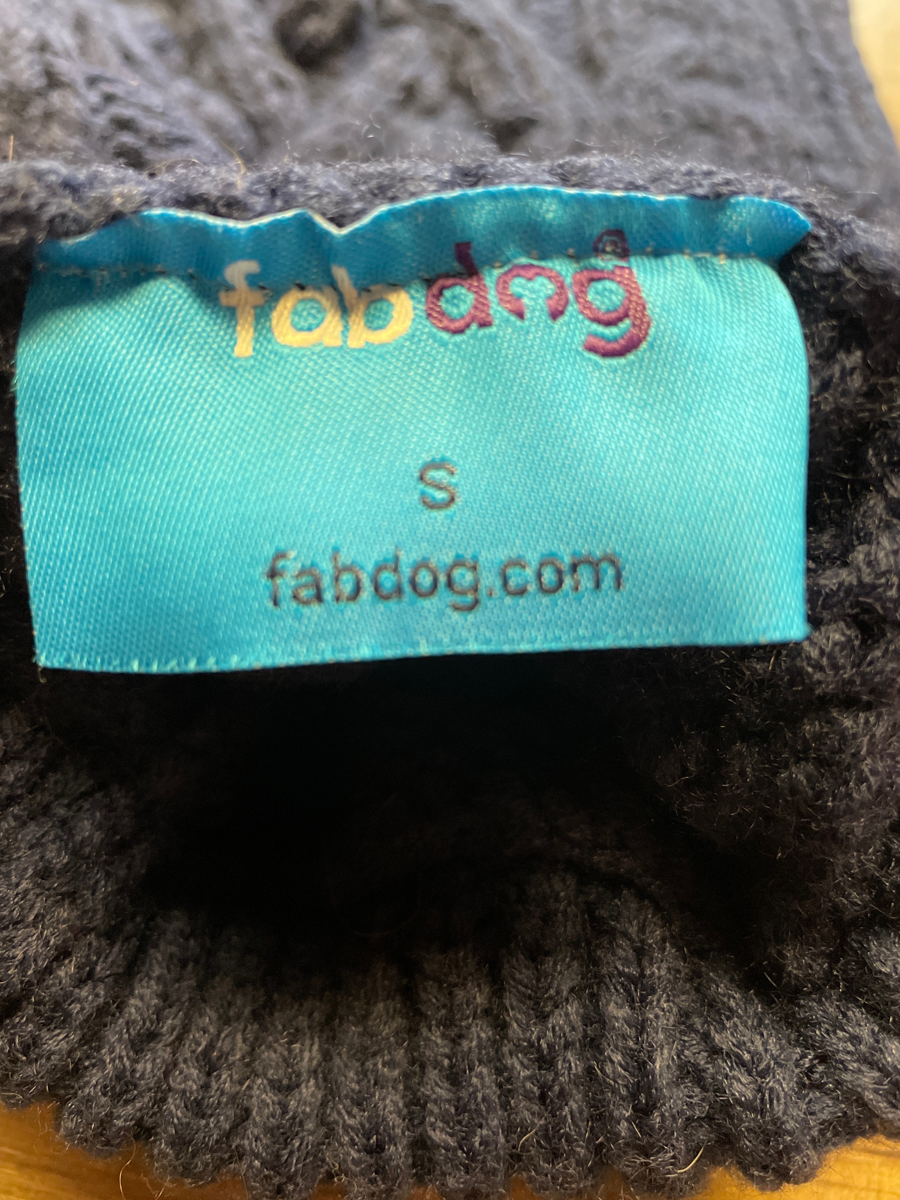 Fab Dog Navy Knit Dog Sweater
