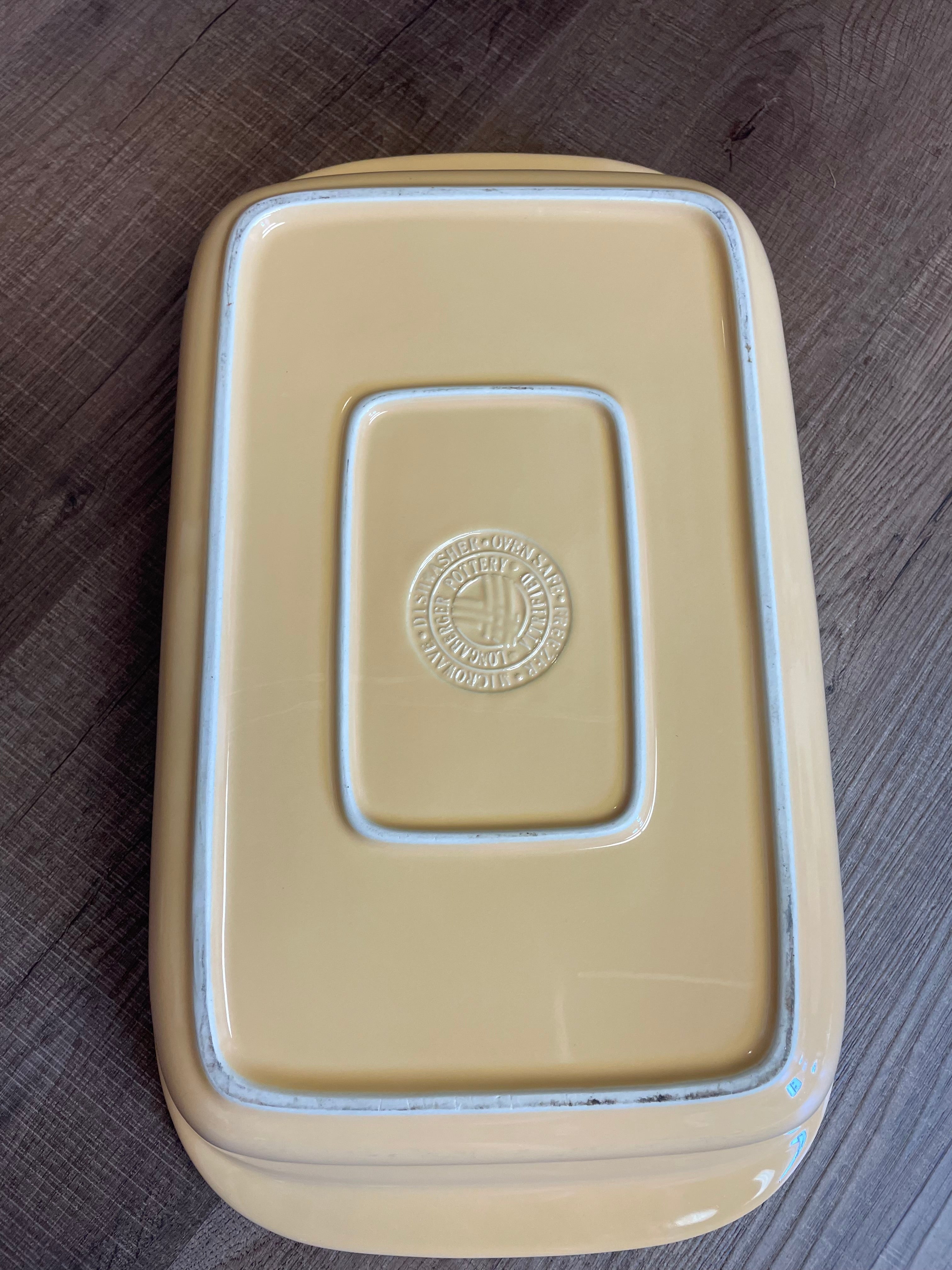 Longaberger Pottery Woven Traditions 9x13 Dish & Basket