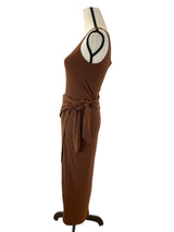 Reformation Jeans Kaila Wrap Knit Dress Brown (M) - BinxBerry Consignment