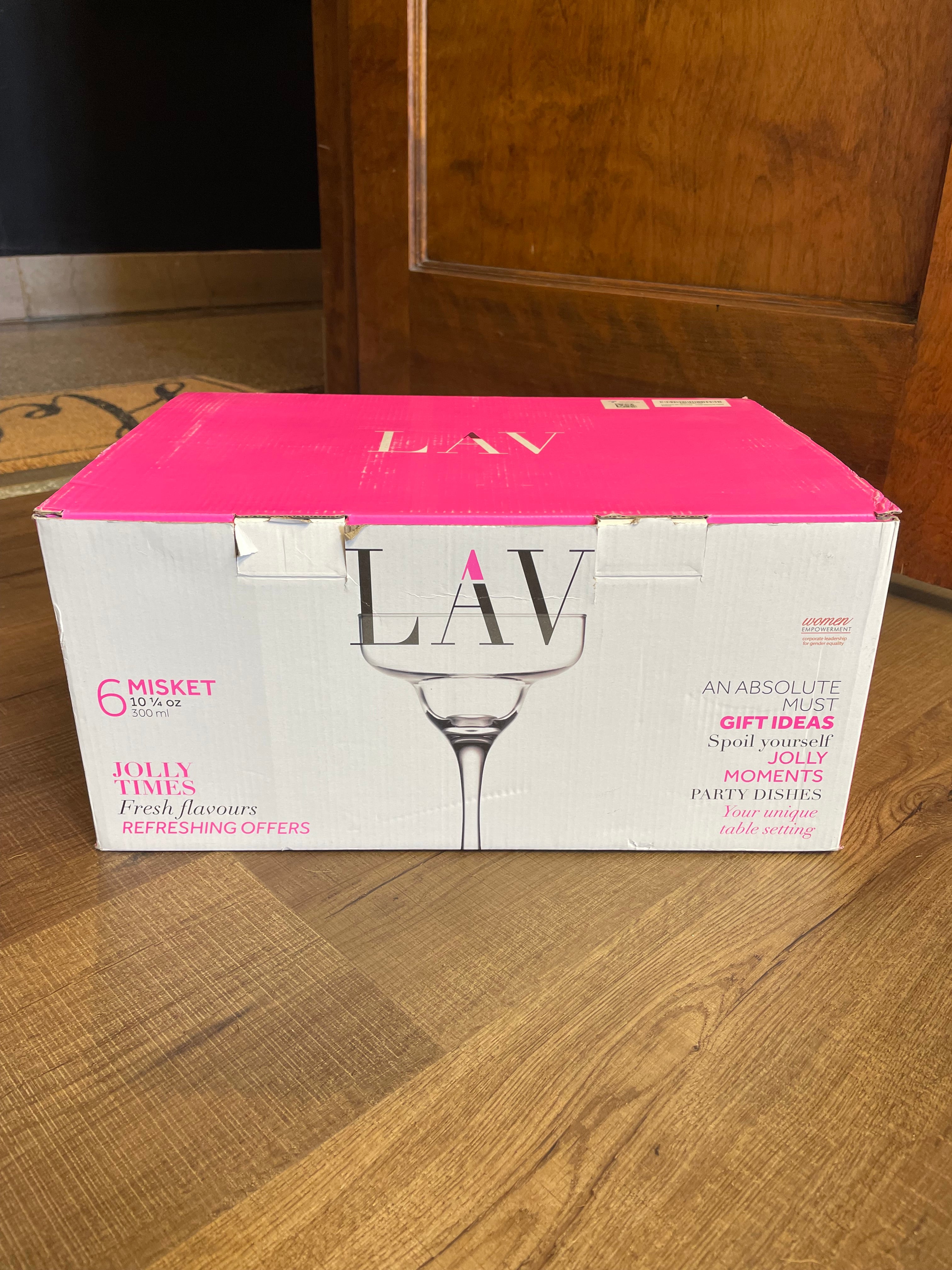 LAV 6-Piece Misket Cocktail Glasses
