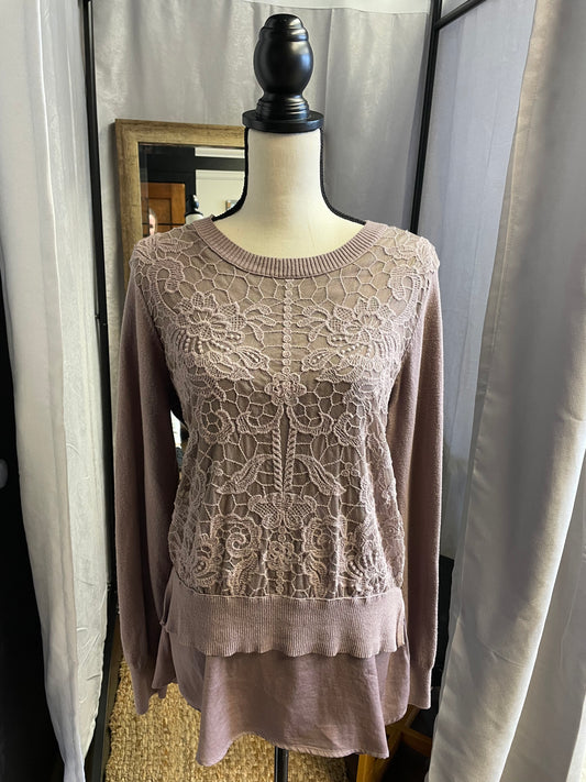 Simply Vera Lace Sweater (L)