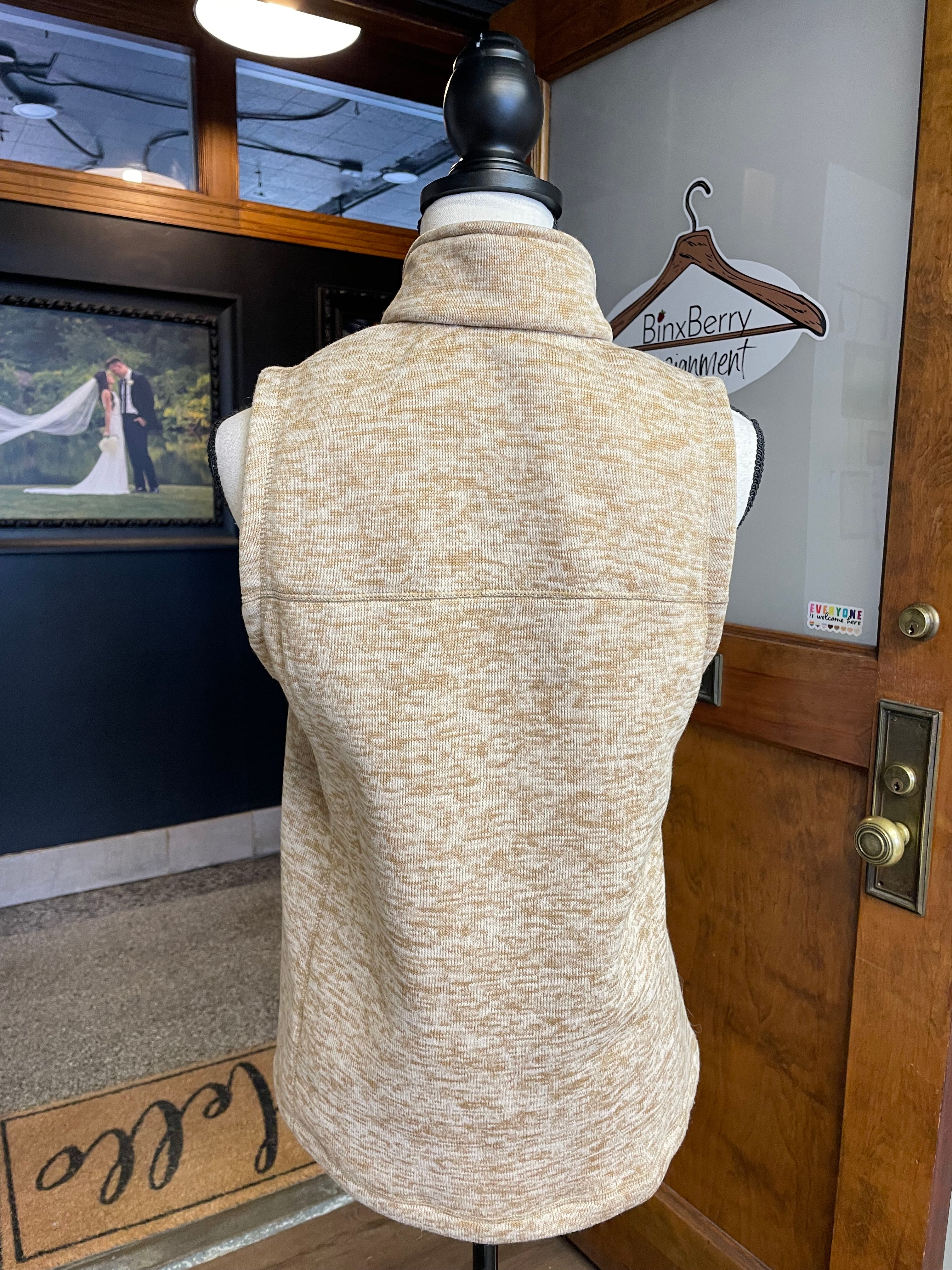 Land's End Fleece Lined Women's Knit Vest (S)