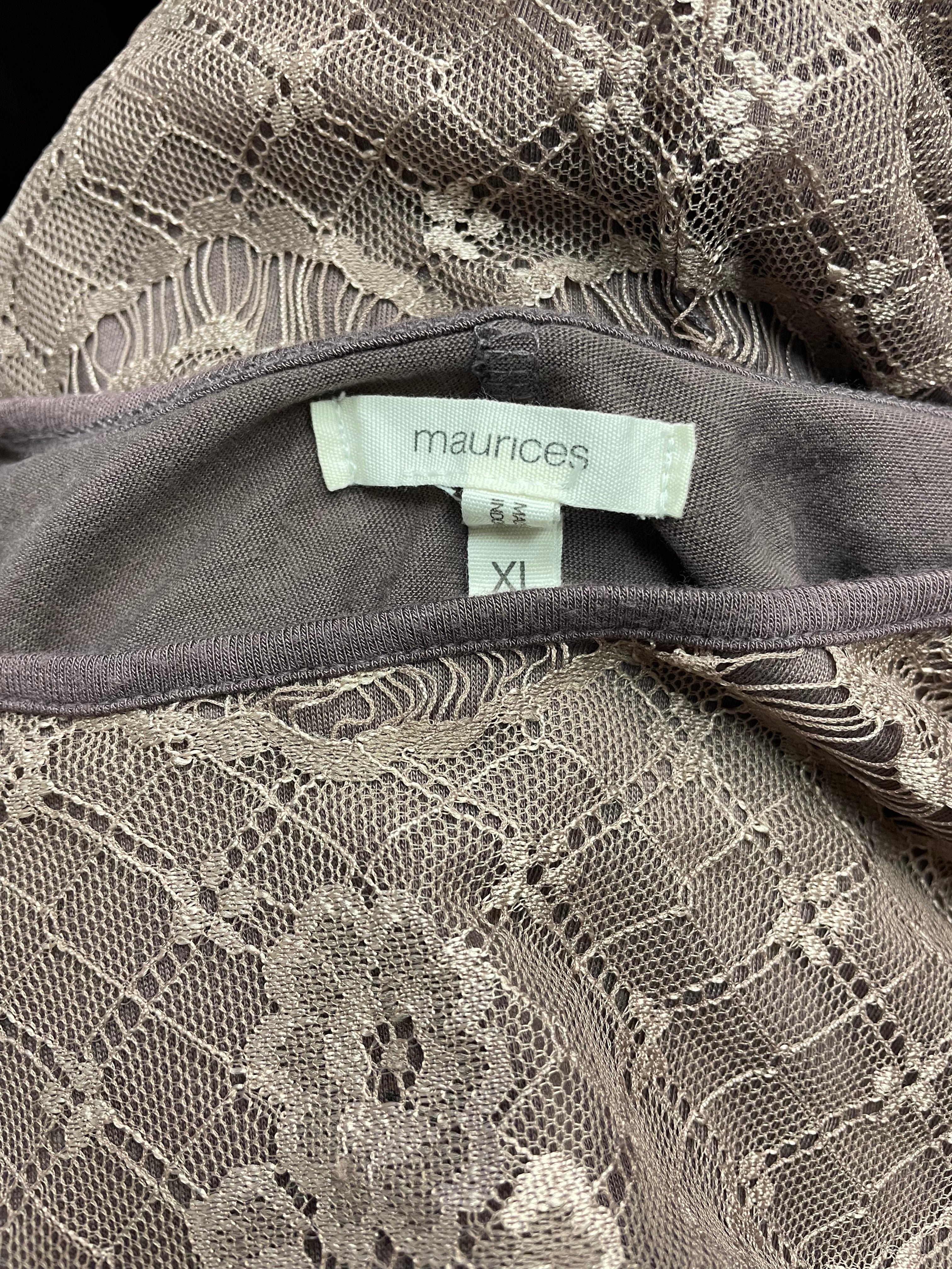 Maurices Lace Sleeveless Top (XL)