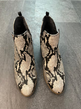 Dr Scholl's Snakeskin Booties (9M)