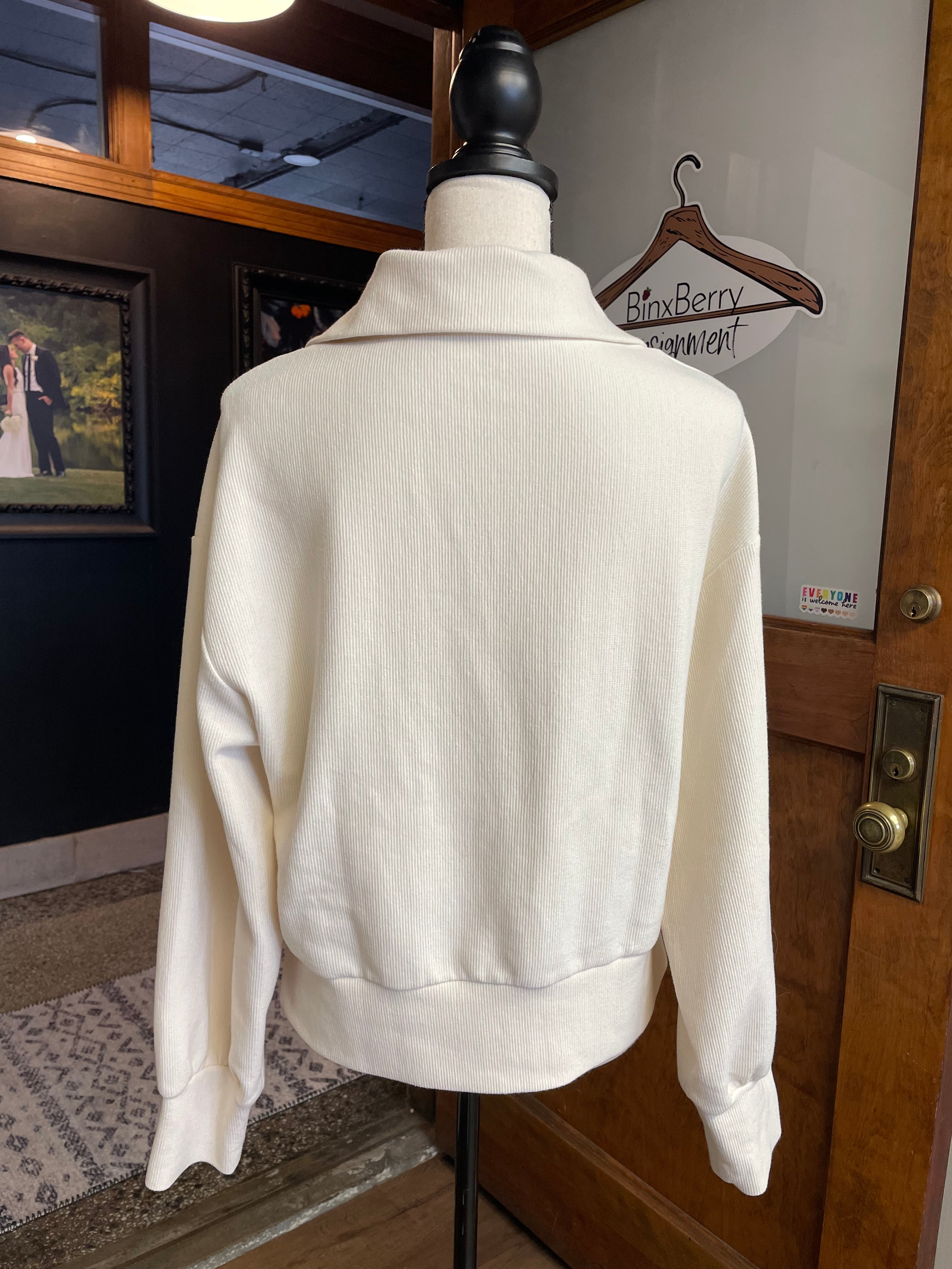 Efan Ribbed Women's Quarter Zip Pullover (S)