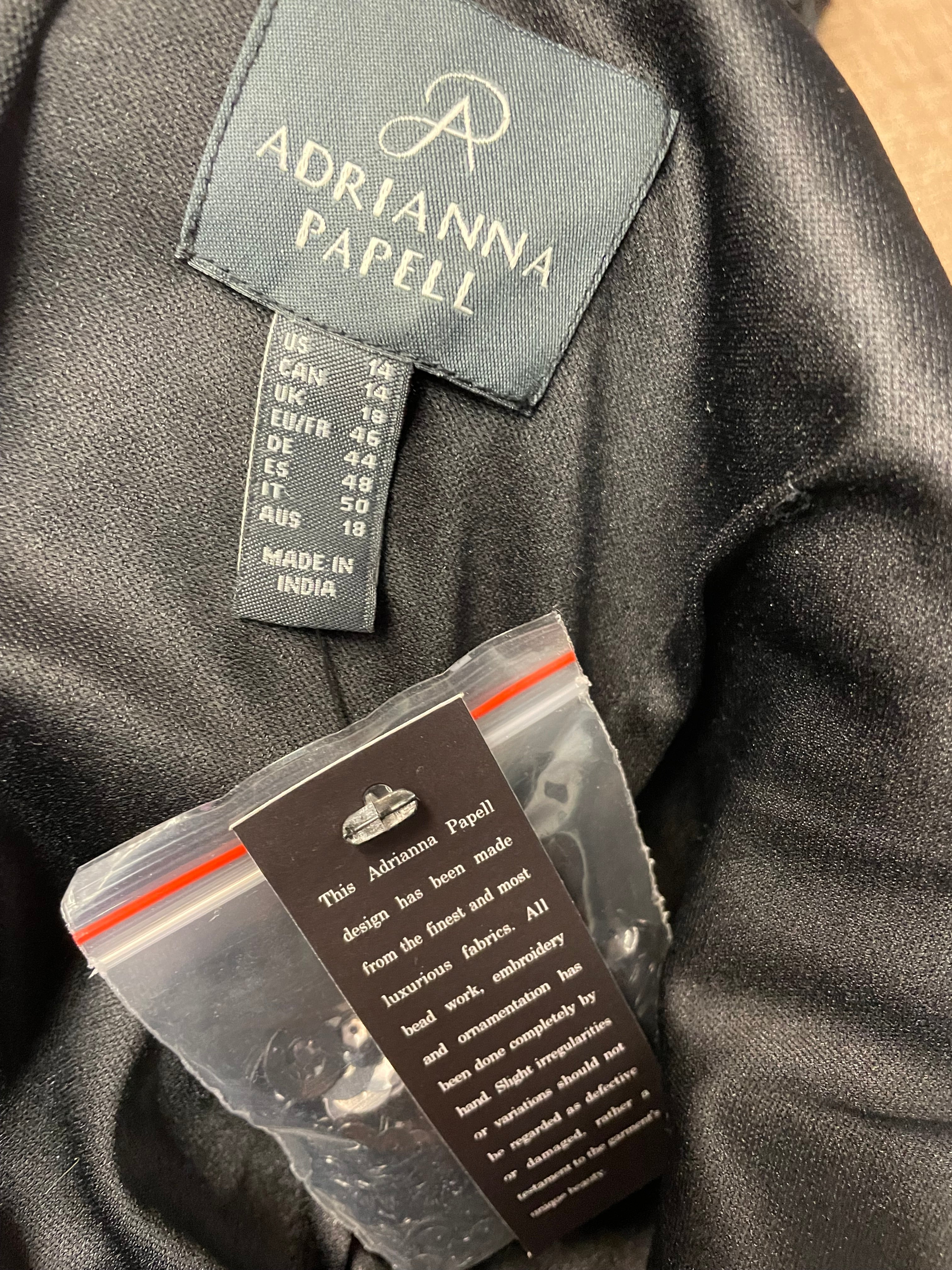 Adrianna Papell NWT Scoop Back Long Dress (14)