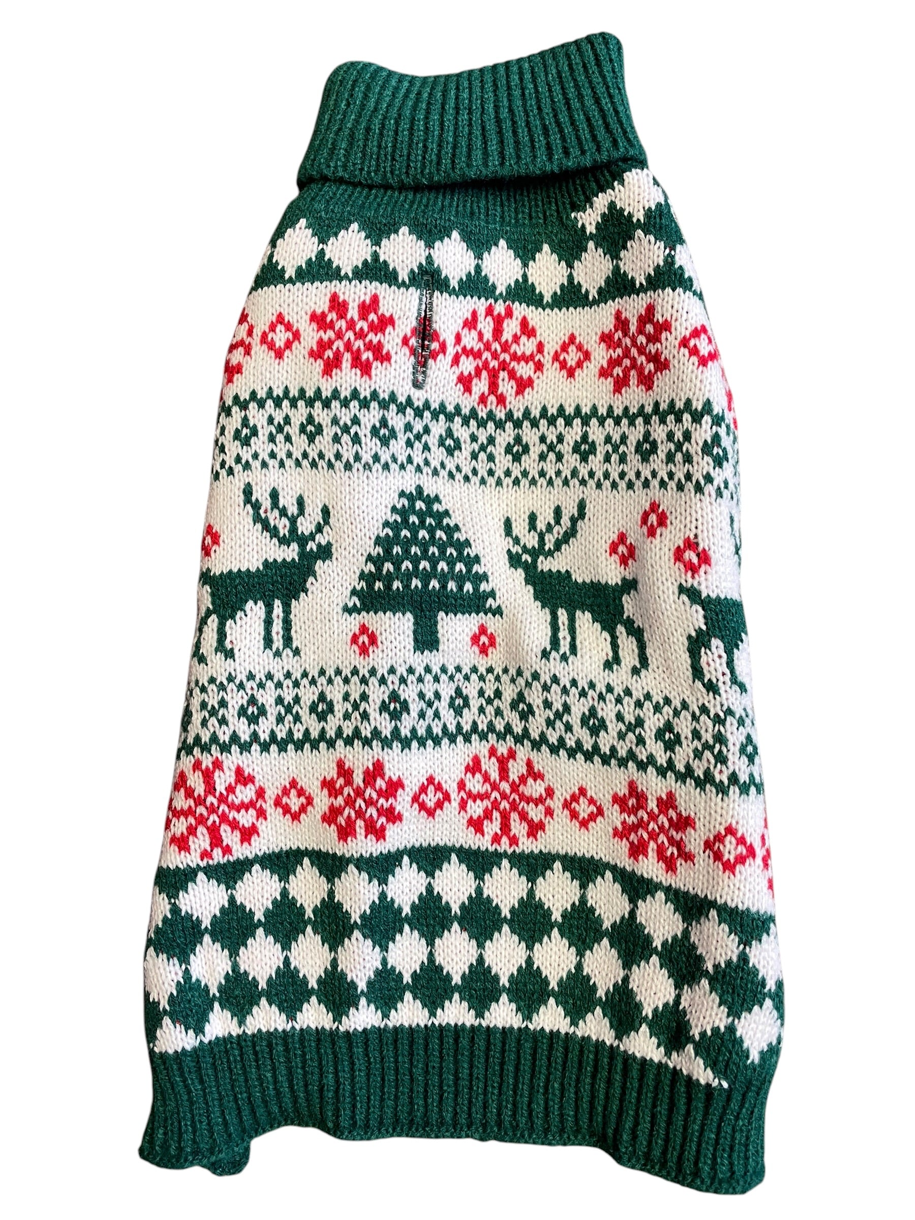 Wynignis Holiday Sweater for Dogs - L Green