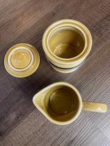 Vintage Yellow Ware Collection Cream & Sugar Set