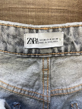 Zara Women's Destroyed High Rise Jeans (6) - BinxBerry Consignment