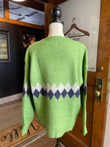 Coco + Carmen Argyle Women's Sweater (L/XL)