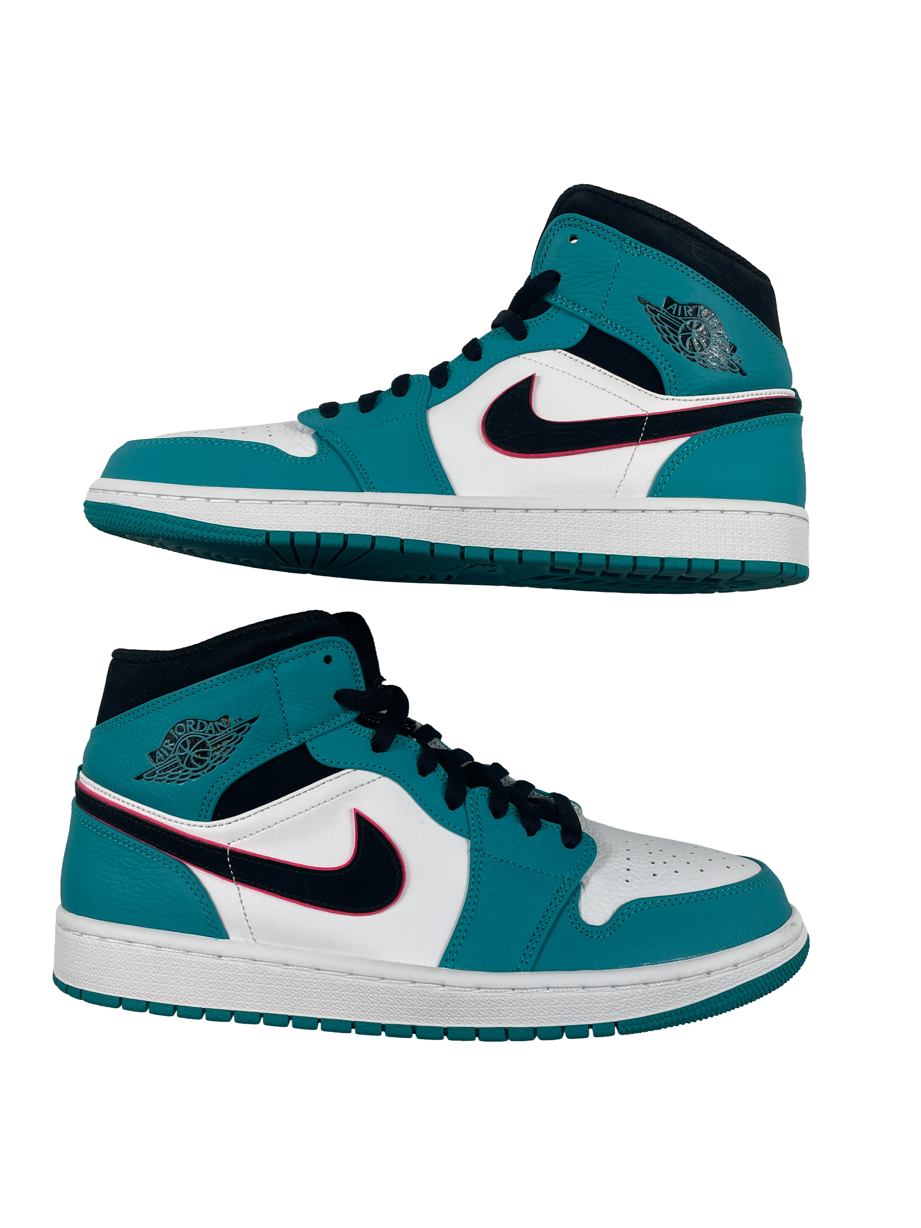 Air Jordan 1 Mid SE Turbo Green Black Hyper Pink Men's Sneaker (11.5)