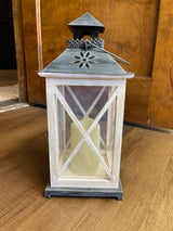 16" Lantern with Flicker Candle