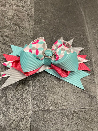 Pastel Colors Bow Alligator Hair Clip