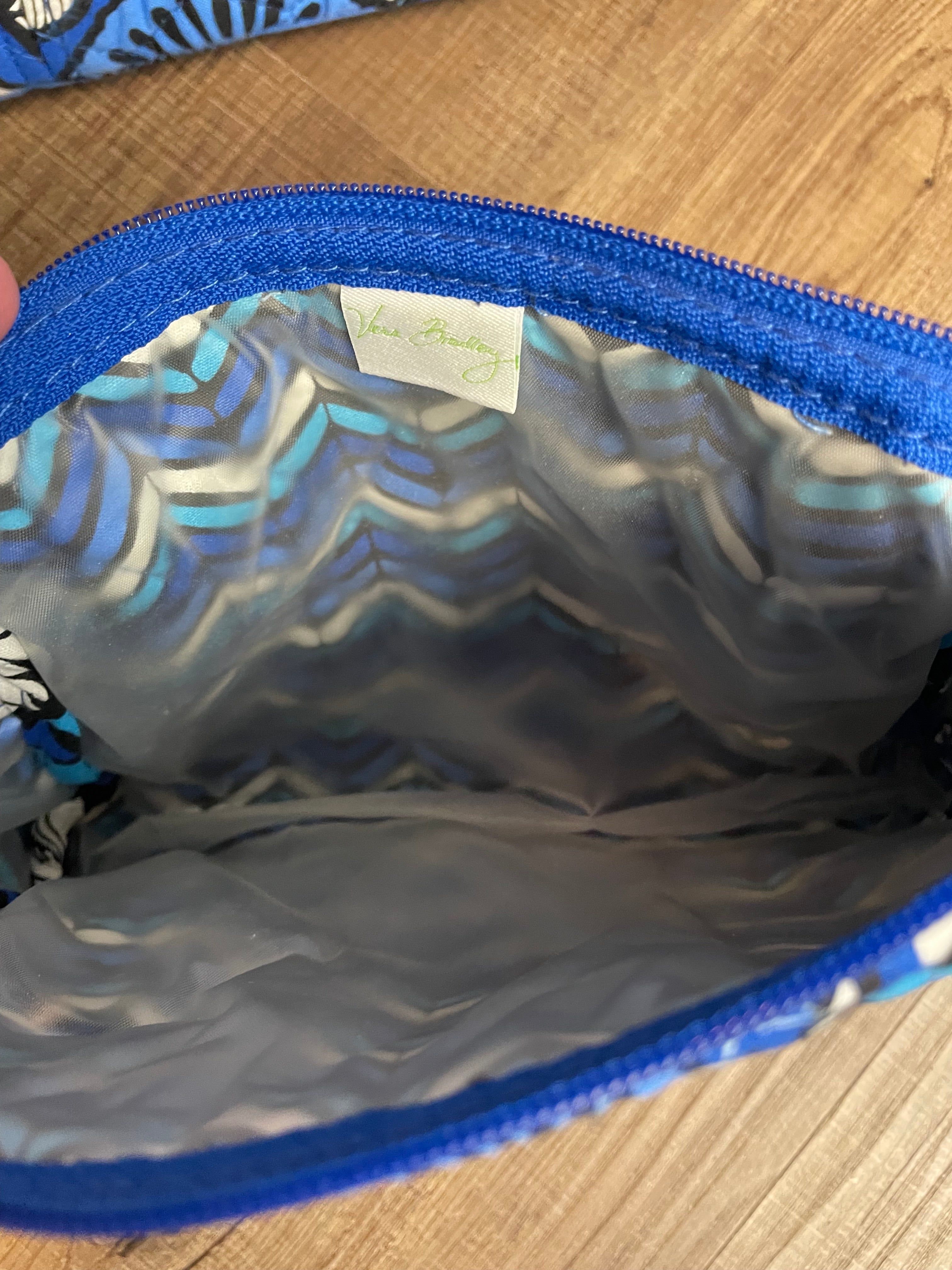 Vera Bradley Blue Bayou Grand Traveler + Cosmetic Bag