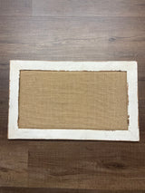 Farmhouse Framed Burlap Pinboard