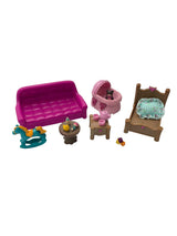 Li'l Woodzeez Dollhouse 20pc Furniture Set, Living Room & Nursery Play - BinxBerry Consignment