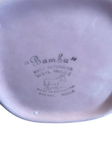 VTG California Pottery Weil Ware 1940s Bambu Pink Teapot