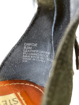 Steve Madden Darcie Black Suede Leather Sandals (8.5M)