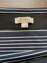 Loft Draped Front Side Tie Ribbed Skirt (M)