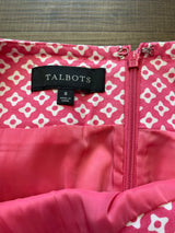 Talbots Women's Pink Lined Skirt (8)