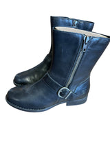 Born Women's Mid-Calf Leather Motorcycle Boot F51103 (6.5)