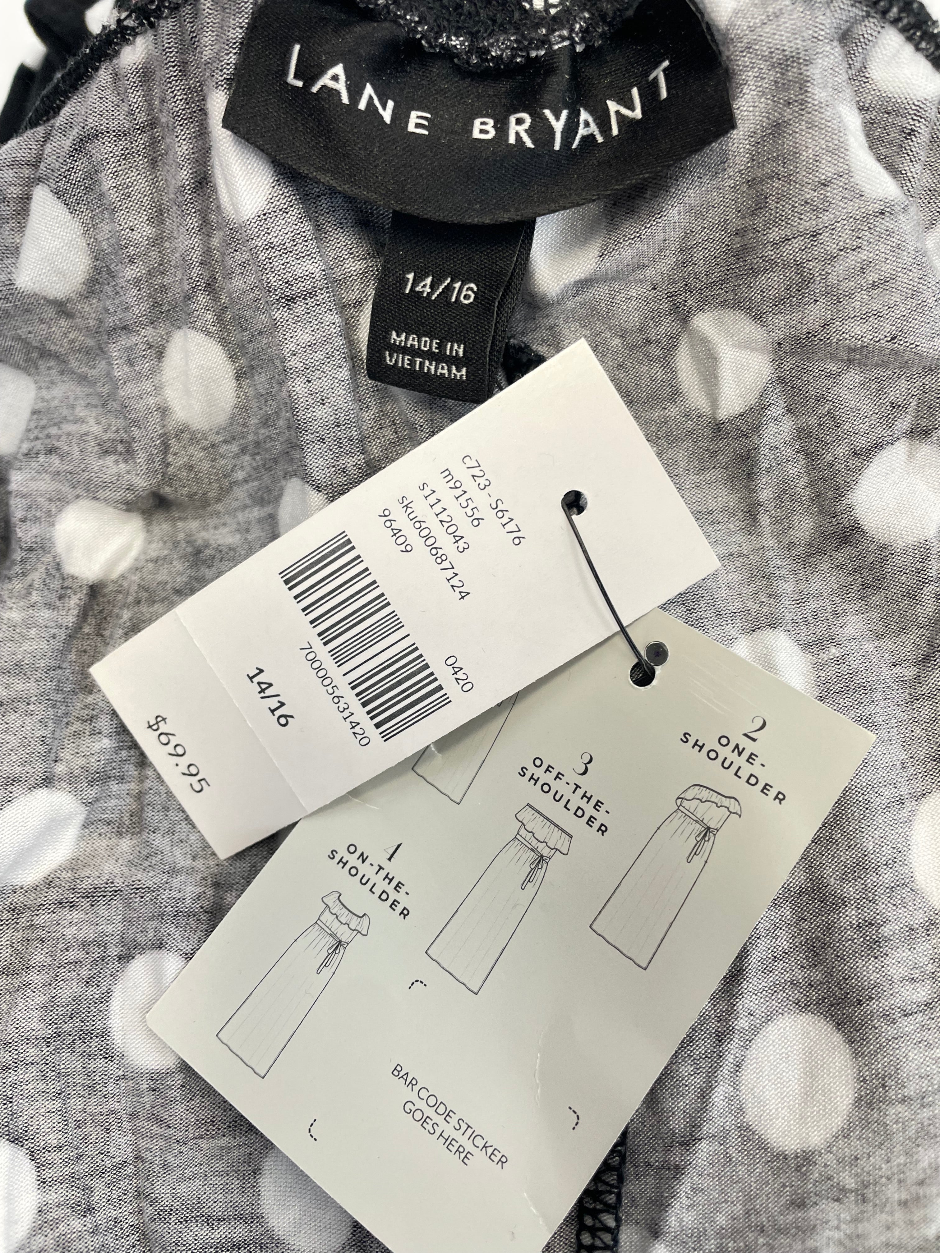 Lane Bryant NWT Polka Dot Dress (14/16) - BinxBerry Consignment