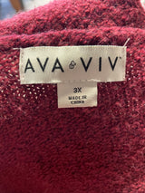 Ava & Viv Open Front Cardigan (3X)