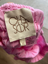 Chaser Spaghetti Strap Cotton/Linen Ruffle Top (M)