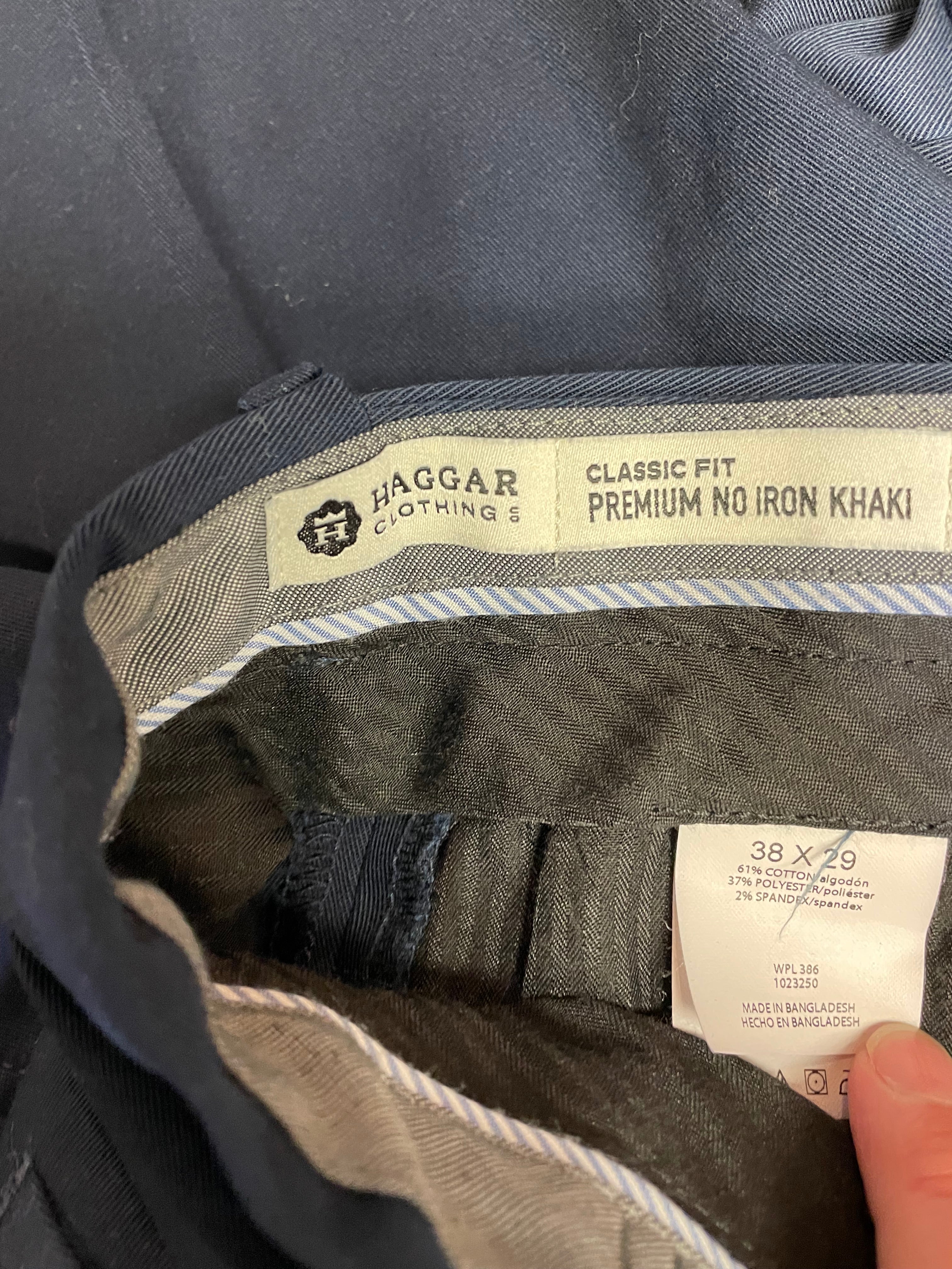 Haggar Classic Fit Premium No Iron Men's Khakis (38x29)
