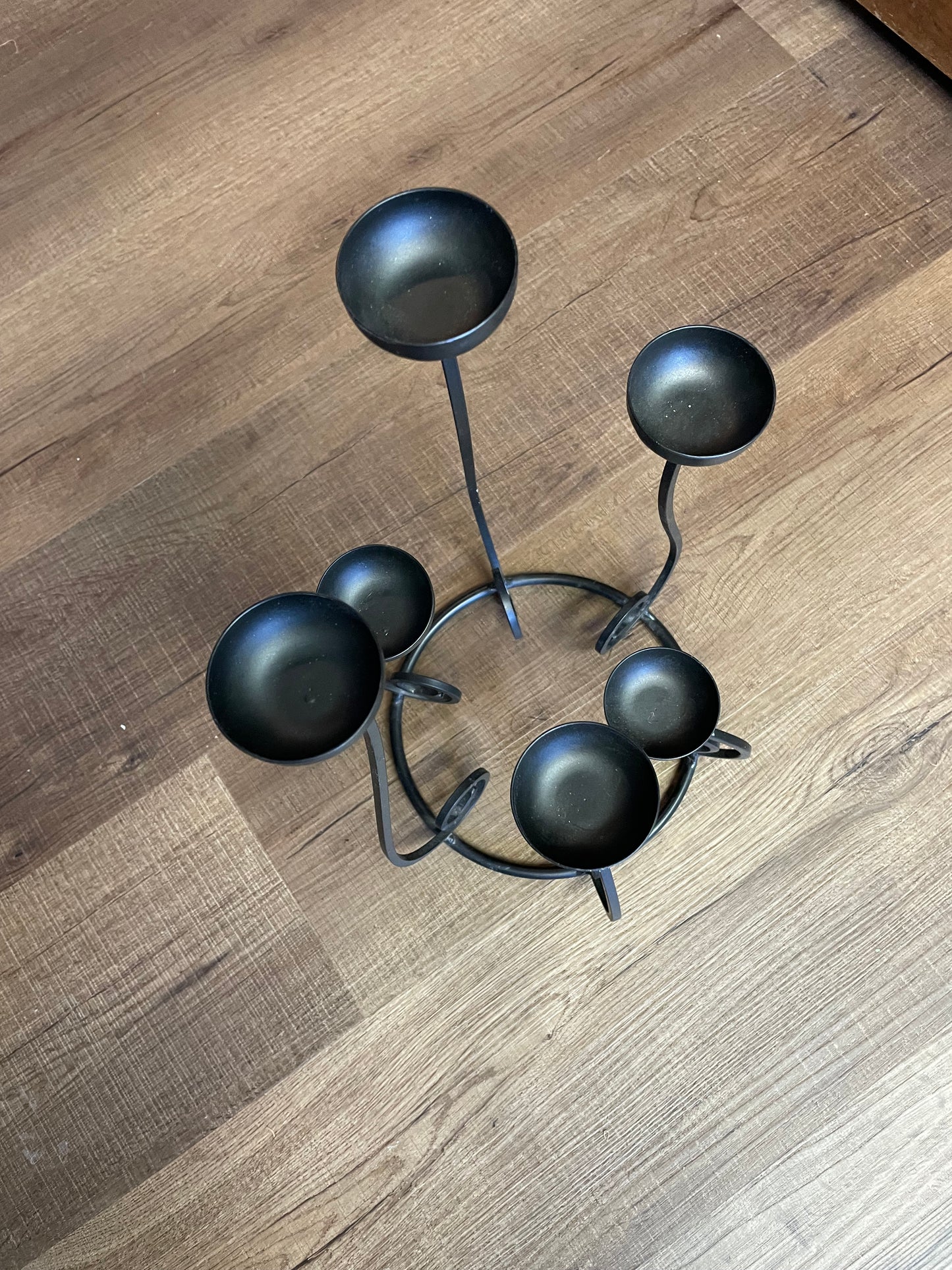 Round Iron Candelabra