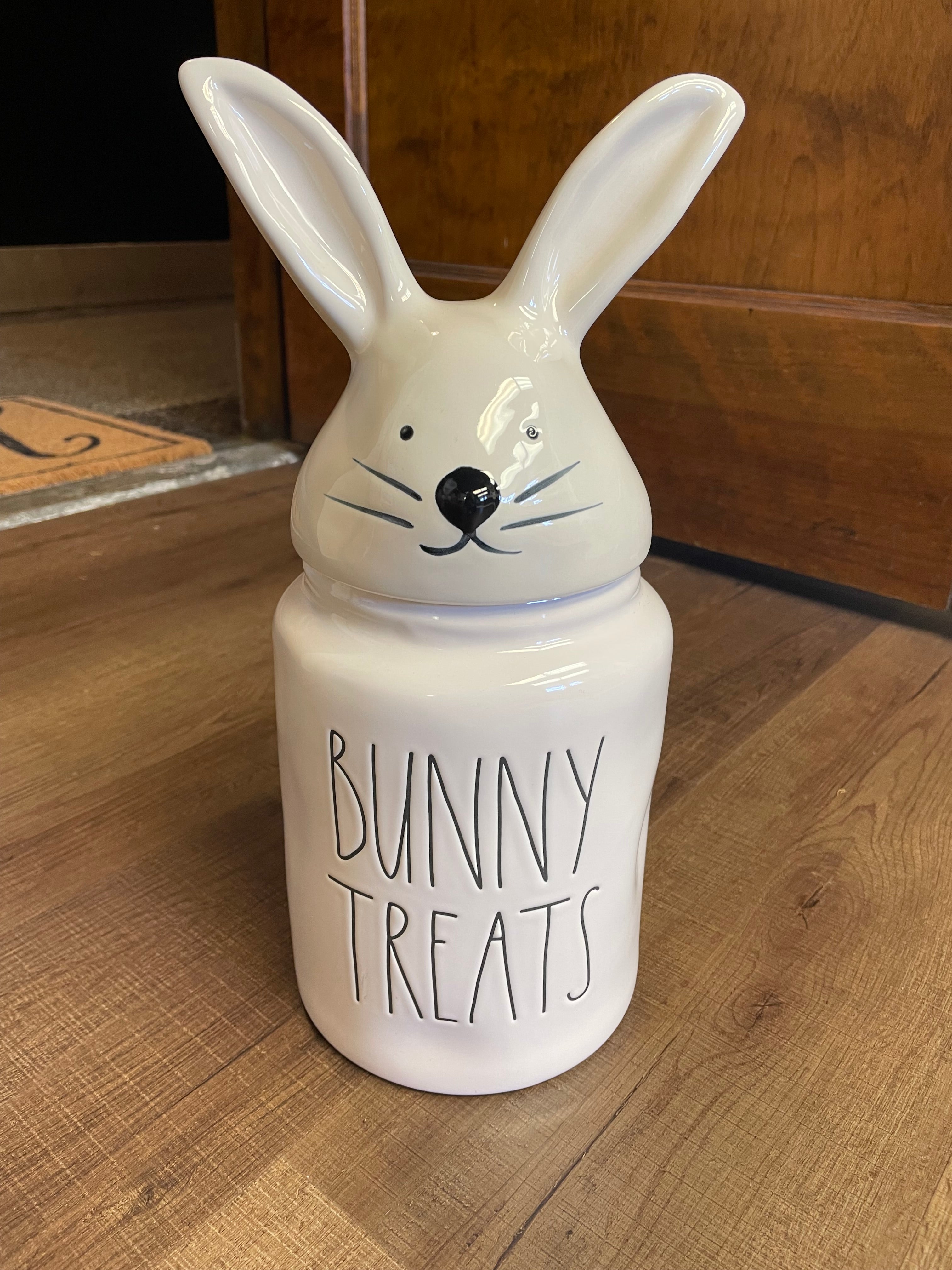 Rae Dunn Bunny Treats Lidded Canister - BinxBerry Consignment