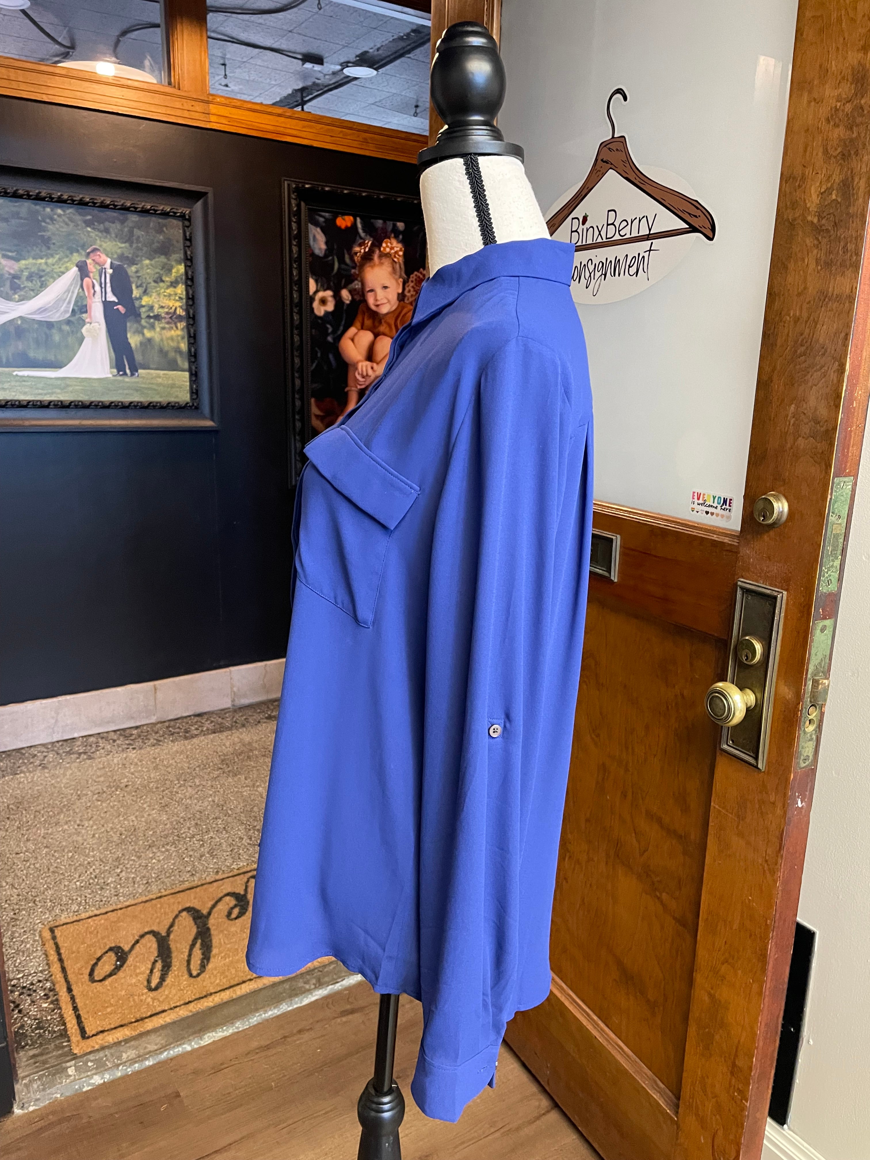 Loft Button Down Women's Blouse (L)