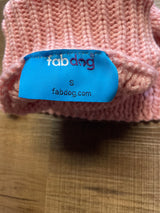 Fab Dog Knit Pink Dog Sweater (S)