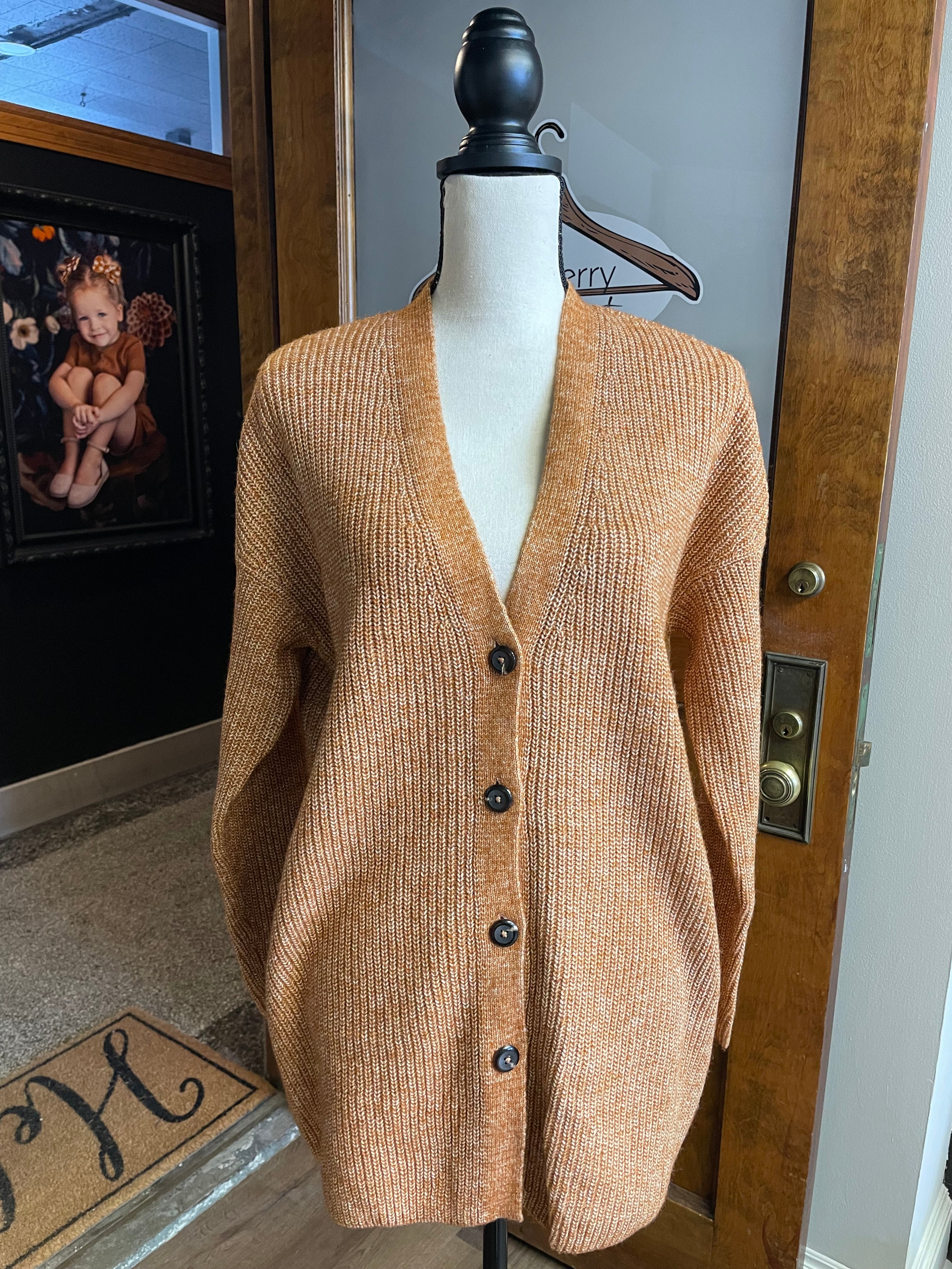 J. Jill Cable Knit Button Down Women's Cardigan (M)