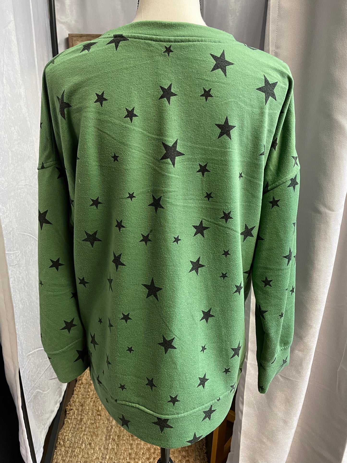 Star Print Sweatshirt (L)