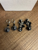 Crystal Beaded Black Necklace & Earring Set - BinxBerry Consignment