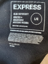 Express Slim Super Soft Men's Button Tee (L)