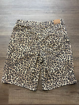 American Eagle Stretch Leopard Print Women's Bermuda Jean Shorts (6) - BinxBerry Consignment